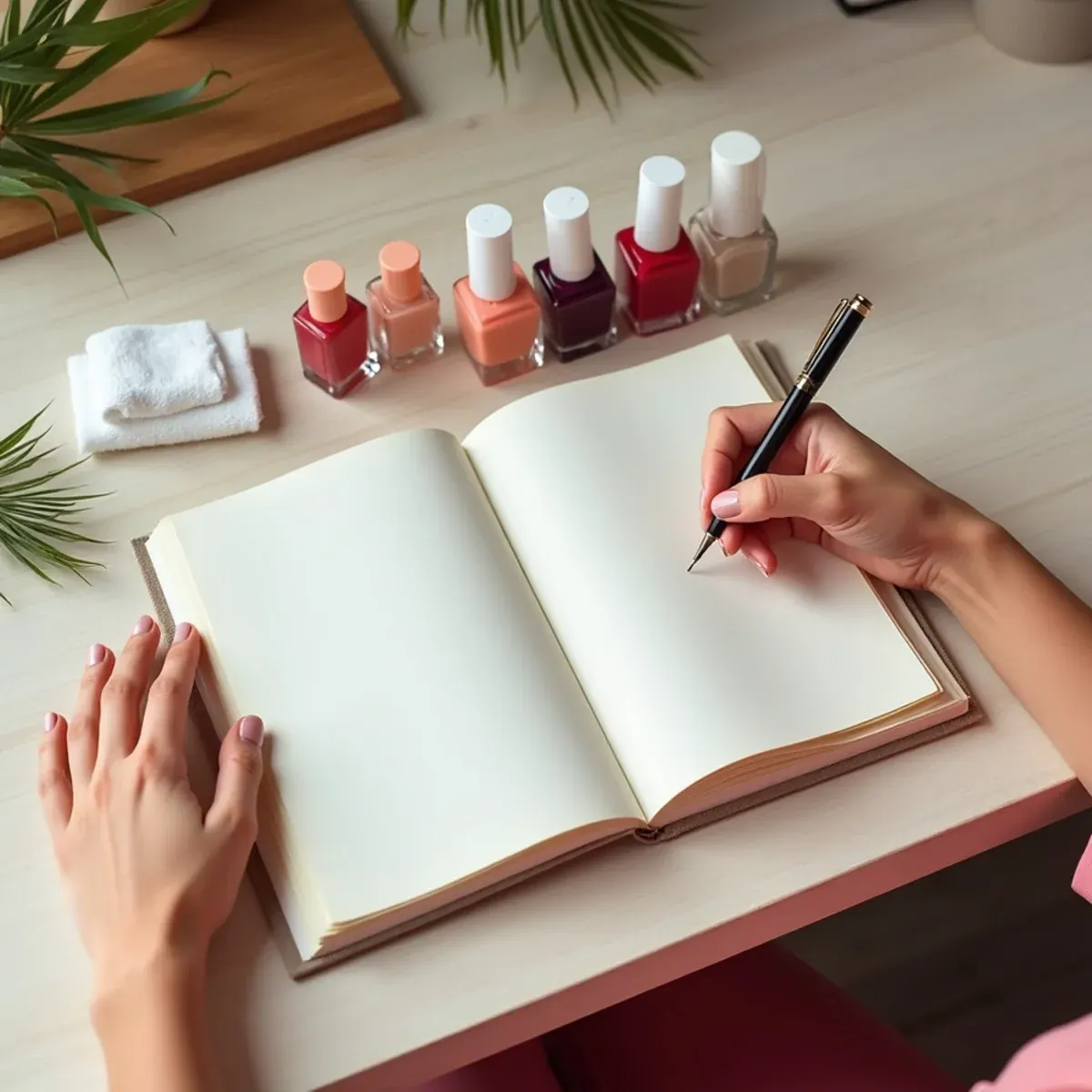 Nail care guides and colour swatches at L.A Nails in Bradenton, FL