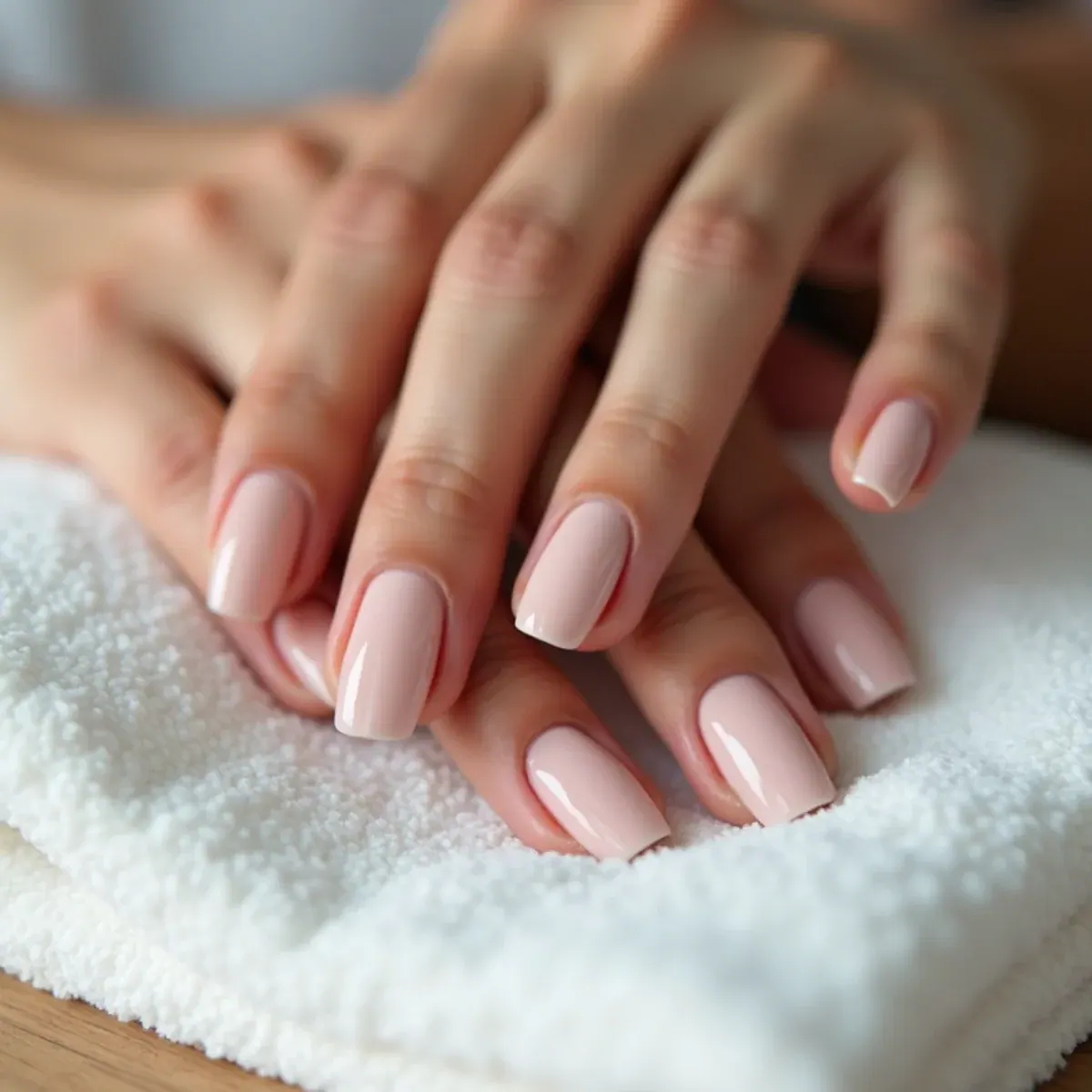 Oval nail shape tapered softly to a rounded tip