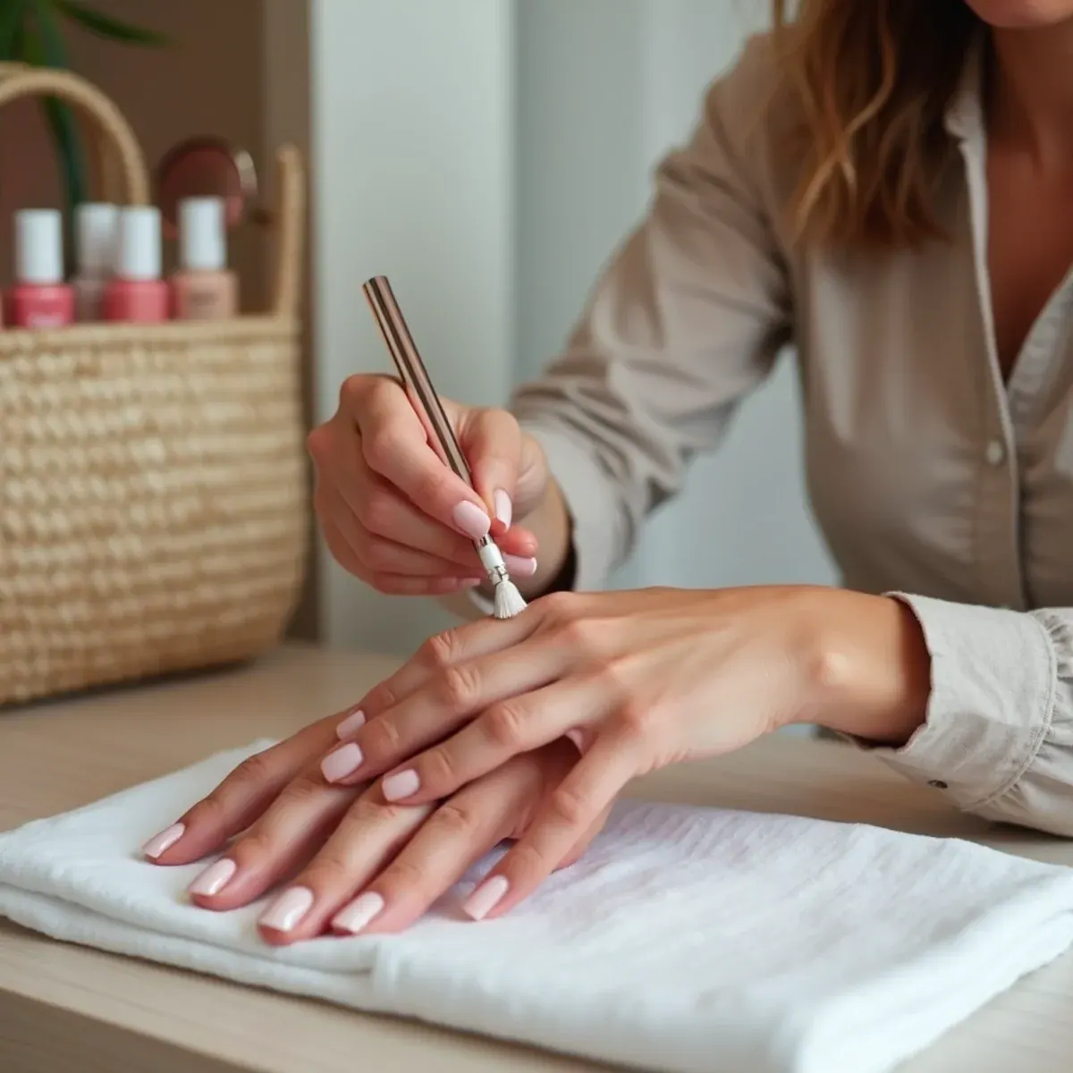 Nail technician at work at L.A Nails, serving West Bradenton, FL 34209 from Cortez Road